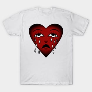 Traditional Crying Heart T-Shirt